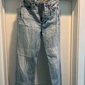 Rag & Bone Alex High Rise Straight dIstressed size 26